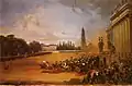 Parade à Potsdam, vers 1830.