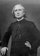 Franz Liszt dans les années 1860.