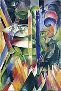 Franz Marc,Les Petites Chèvres de montagne (1913-14)