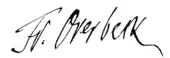 signature de Franz Overbeck