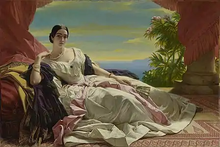 Portrait de Léonille de Sayn-Wittgenstein-Sayn, née Baryatinsky (1843).