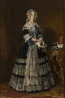 Portrait de la reine des Français Marie-Amélie de Bourbon-Siciles (1842).