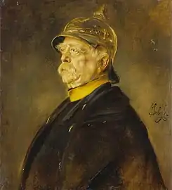 Portrait du chancelier Otto von Bismarck (vers 1900), par Franz von Lenbach.