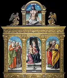 Triptyque  de Santa Maria Gloriosa dei Frari 1487.