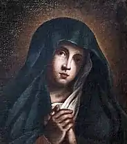 La Vierge en prière par Il Sassoferrato.