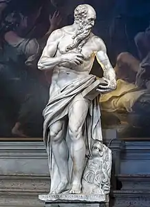 Saint Jérôme,  marbre.