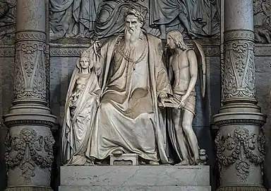 La statue du Titien par Pietro Zandomeneghi.