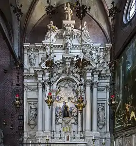 Retable de l'autel de saint Antoine de Padoue.