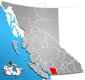 Localisation de District régional de Fraser Valley