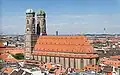 Vue de la cathédrale Notre-Dame de Munich (Frauenkirche).