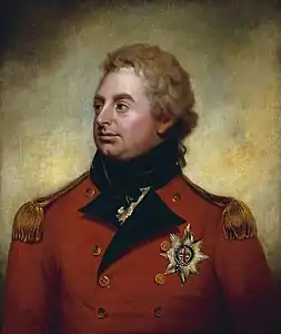 Général britannique Frederick d'York