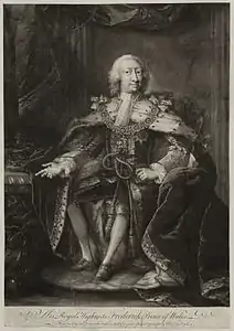 Portrait de Frederick, Prince of Wales (1707-1751), 1734 (publiée en 1741), National Portrait Gallery.