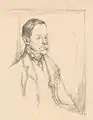 Frederick Pollock (lithographie) par Rothenstein