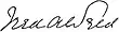 Signature de Frederick Weld