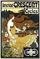 Affiche publicitaire pour la American Crescent Cycles, 1899