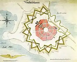 Plan de la forteresse Suomenlinna.