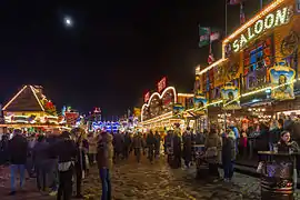 Budengasse dans le Freimarkt la nuit