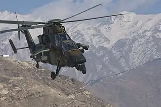 EC665 Tigre, hélicoptère d’attaque.