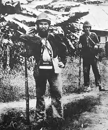 Infanterie coloniale au Tonkin en 1888.