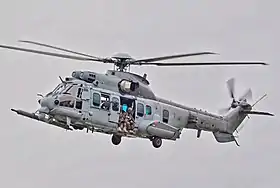 EC 725 Caracal, hélicoptère de transport militaire.