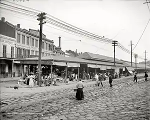 Le French Market en 1910.