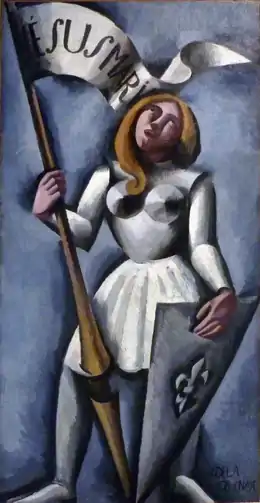 Jeanne d'Arc par Roger de La Fresnaye, huile sur toile, 1911-1912.
