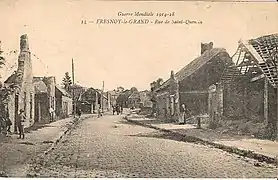 La rue de Saint-Quentin en 1919.