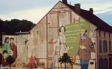 Fresque en l'honneur de Julie-Victoire Daubié.