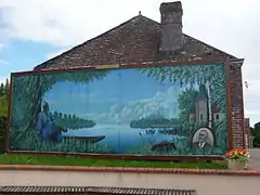 Fresque en hommage à Noël Ballay à Fontenay-sur-Eure, Eure-et-Loir (2002).