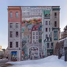 Murale, secteur du Petit-Champlain.