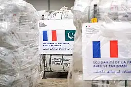 Envoi de fret humanitaire au Pakistan, 2022