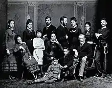 Jakob et Amalia Freud et leurs enfants en 1876.