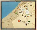 « Beeri », extrait d'Israel in 14 Pictorial Maps, Kerem Hayessod, 1953.