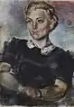 Portrait de jeune femme au col de dentelle (vers 1942).