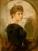 Friedrich August von Kaulbach - Portrait de la jeune Alexandra Fedorovna