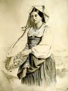Jeune Romaine,vers 1887