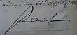 Signature de Frédéric Ier