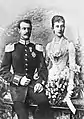 La princesse Hilda et le grand-duc héritier de Bade lors de leurs fiançailles (1885)
