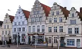 Maisons de Friedrichstadt (Schleswig-Holstein, Allemagne).
