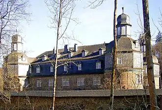 Le château de Crottorf (propriété de la famille depuis 1563)