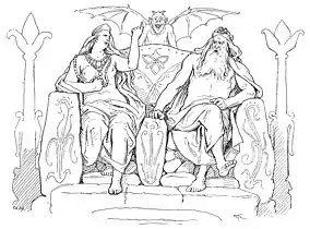 Frigg et Odin