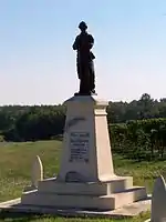 Le monument aux morts de Sallebruneau (oct. 2012).