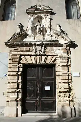 Portail de la Chapelle des Pénitents (aujourd'hui musée municipal).