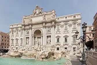 La fontaine de Trevi.