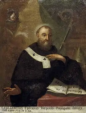 Portrait peint d'un religieux