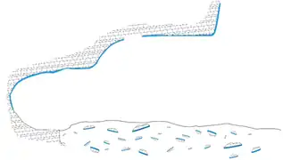 Fragments intégrés dans les couches archéologiques