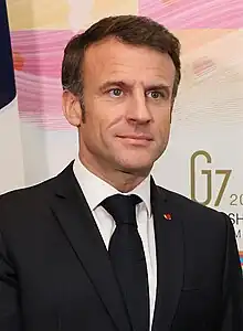 Emmanuel Macron,président de la Républiquedepuis le 14 mai 2017.