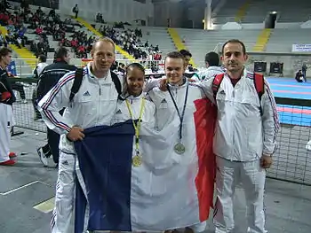 Survêtements aux championnats du monde de karaté juniors et cadets 2005.