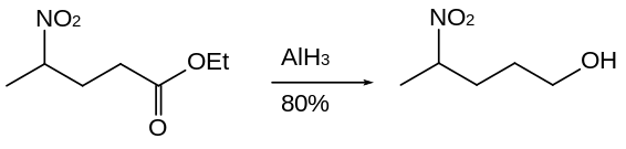 Clivage d'un ester par AlH3.