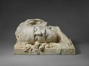 Portrait funéraire de Jacques Damala, vers 1889, marbre, New York, Metropolitan Museum of Art.
